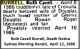 BURRELL, Ruth Death Notice 