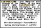 CARTWRIGHT Olive Iris 1952 Funeral Notice