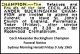 CHAMPION Cecil Alexander 1965 Funeral Notice SMH