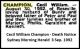 CHAMPION Cecil William 1992 Death Notice SMH