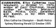 CHAMPION Ellen Catherine 1976 Death  Notice SMH
