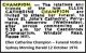 CHAMPION Ellen Catherine 1976 Funeral Notice SMH