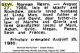 DEW, Norman Henry Death Notice SMH 30 Aug 1960.