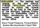 FERGUSON Grace Tyreel 1984 Funeral Notice