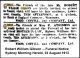 GIBSON Robert William 1913 Funeral Notice 