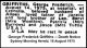 GRIFFITHS George Frederick Death Notice 1975