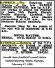 HATFIELD, Harold Henry Funeral  Notice