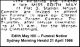 HILL Edith May 1966 Funeral Notice