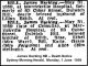 HILL James Hacking 1959 Death Notice