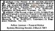 JARMAN Arthur 1901 Funeral Notice SMH