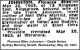 JOHNSTON Florence Ellen 1963 Death Notice