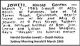 JOWETT Harold Gordon 1965 Death Notice SMH