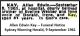 KAY Allen Edwin 1961 Funeral Notice SMH