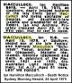 MACCULLOCH Ian Hamilton Baird 1975 Death Notice
