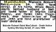 MACCULLOCH Malcolm Robsart Baird 1969 Death Notice