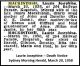 MACKINTOSH Laurie Josephine 1958 Death Notice SMH