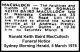 MacCulloch Ronald Keith Baird 1976 Funeral Notice