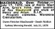 MacDONALD Owen Fletcher 1971 Death Notice
