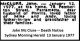 McCLURE John 1977 Death Notice SMH