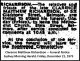 RICHARDSON Clarence Matthew Funeral Notice