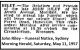 RILEY John Funeral Notice SMH 1957.