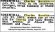 ROSENTHAL Charles Burston Death Notice
