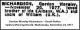 Richardson, Gordon Worsley Death Notice