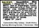 SALWAY Gwendoline May 1992 Death Notice