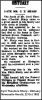 SHARP Cyril Theodore 1952 Obituary