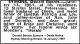 SYMONS Donald Bennie 1961 Death Notice