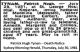 TYNAN, Patrick Hugh Death  Notice