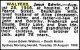 WALTERS Jesse Edwin 1966 Death Notice