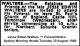 WALTERS Jesse Edwin 1966 Funeral Notice