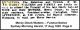 WALTERS Mary Dinah 1925 Funeral Notice
