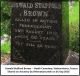 BROWN, Oswald Stafford Headstone Heath Cemetery France