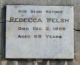WELSH Rebecca 1908 headstone Eugowra Cemetery
